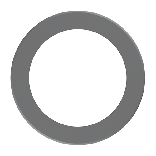 Lotus LBL-8CRT-S, 8" Silver Round Trim Cover for TP120-347-RT8-C-DIM-G1-ES