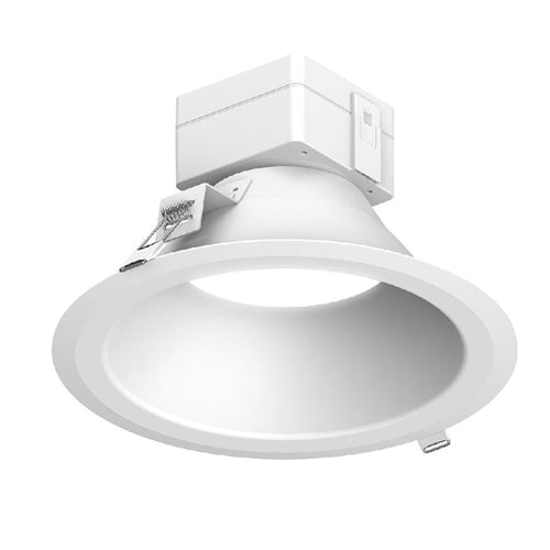 Current  LBRST-8RD-M-LSHL-CS9-WH-34, 8'' Round Downlight, 120-347V, 2700/3000/3500/4000/5000K,  3000/4000/4600 Lumens, White