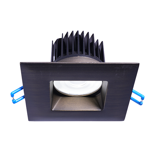 Lotus LD3S-3018K-ORB, 3" Square Oil Rubbed Bronze Regressed LED, 15W, 120VAC, Dim to Warm 3000-1800K, 1300 Lumens, 38° Beam Angle