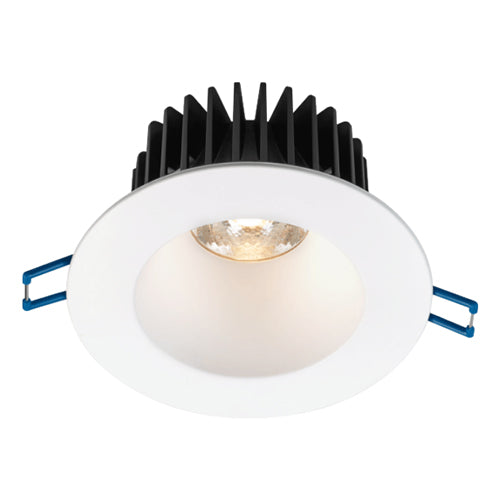 Lotus LD4R-3018K-4R-CPL-WH, 4" LED White Trim Round Deep Regressed, Corrosion Resistant, 15W, 120VAC, Dim To Warm 3000-1800K, 980 Lumens, Dimmable