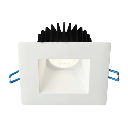 Lotus LD4S-5CCT-4S-CPL-WH, 4" Square Deep Regressed Corrosion Resistant LED 15W, 120VAC, 5CCT, 1140-1370 Lumens, White Trim, Dimmable, 30° Beam Angle