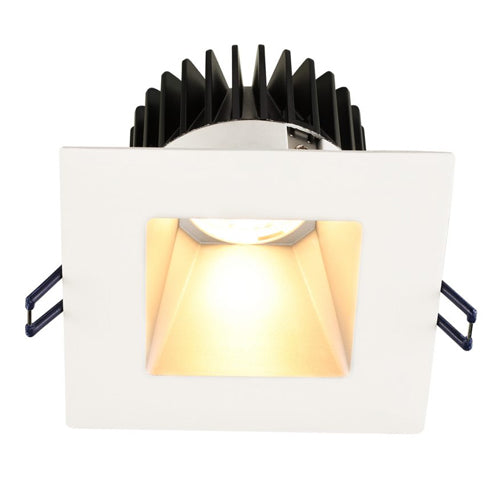 Lotus LD4S-32K-4S-SR-WT-DTW, 4" LED White Trim Square Deep Regressed, 15W, 120VAC, Dim To Warm 3000-2000K, 900 Lumens, Silver Reflector, Dimmable