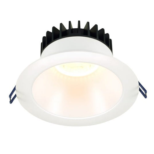 Lotus LD6R-50K-HO-WR-WT, 6" LED Round High Output Open Plenum Deep White Trim Regressed, 30W, 120VAC, 5000K Natural White, 3000 Lumens, White Reflector, Dimmable