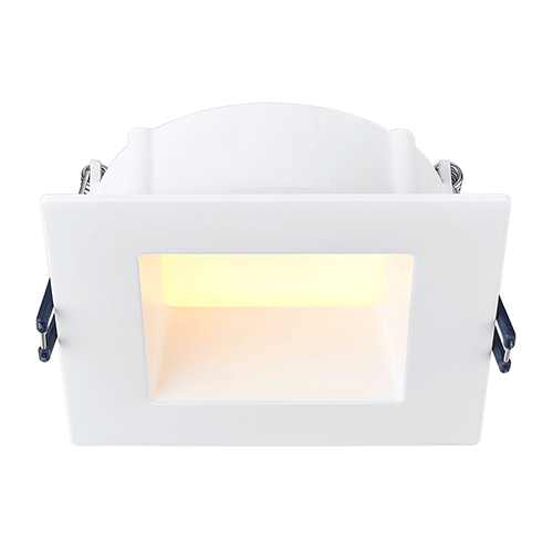 Lotus LE4SR-5CCT-WH, 4" Square Deep Regressed Eco LED 11W, 120VAC, 5CCT, 715-762 Lumens, White Trim, 0-10V Dimming