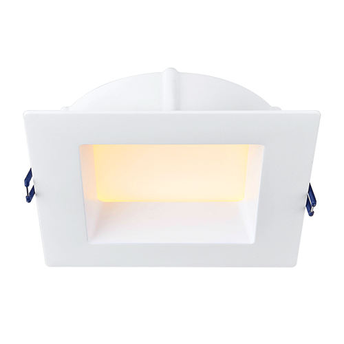 Lotus LE6SR-5CCT-WH, 6" Square Deep Regressed Eco LED 14.5W, 120VAC, 5CCT, 1122-1177 Lumens, White Trim, 0-10V Dimming