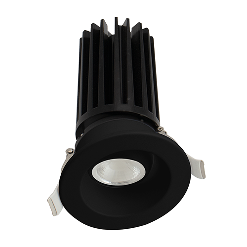 Lotus LED-2-S11W-DTW-BK-EY, 2" Round Gimbal Black LED, 120VAC, 11W, Dim to Warm 3000-1800K, 900 Lumens, 38° Beam Angle