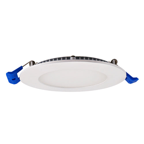 Lotus LED-S9W-3K-WH, 4" LED Ultra Slim White Round Budget Recessed, 9W, 120VAC, 3000K Warm White, 600 Lumens, Dimmable