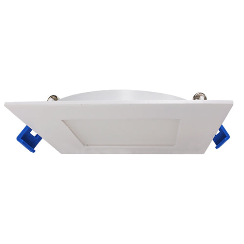 Lotus LED-S9W-5CCTWH-SQ, 4" LED Square Super Slim Budget White Recessed, 9W, 120VAC, 5CCT, 650-740 Lumens, Dimmable