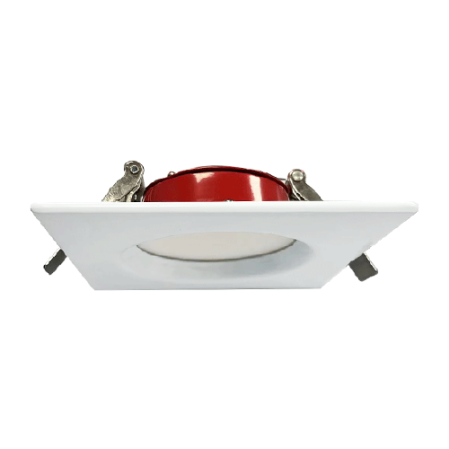 Lotus LFR-4S-RB-9W-5CCT, 4" Square Fire Rated Regressed Backlit LED 9W, 120VAC, 5CCT, 960-1100 Lumens, White Trim, CRI 90+