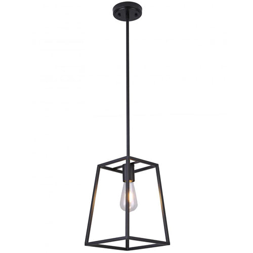 Litup LIT3830BK+MC, 8.5'' 1-Light Mini Pendant, 60W, Medium E26 Base, Black Finish with Replaceable Multi Color Socket Rings