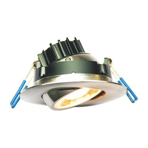 Lotus LY3G/41K/BN, 3" Eyeball Round Recessed Gimbal LED 7.5W, 120VAC, 4100K Cool White, 630 Lumens, Brushed Nickel Trim, Dimmable, 38° Beam Angle