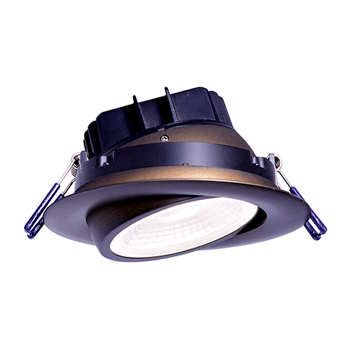 Lotus LL4G-3018K-HO-ORB, 4" Round LED Eyeball Oil Rubbed Bronze Recessed Gimbal, 15W, 120VAC, Dim to Warm 3000-1800K, 1250 Lumens, Dimmable, 38° Beam Angle