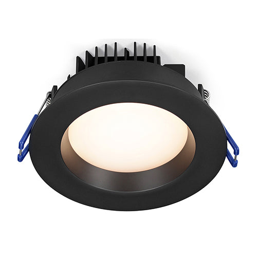 Lotus LL4RR-5CCT-BK, 4" Round Regressed Open Plenum LED 14.5W, 120VAC, 5CCT, 860-990 Lumens, Black Trim, Dimmable