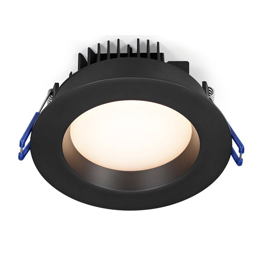 Lotus LL4RR-30K-BK, 4" LED Round Black Regressed 2nd Gen Plenum, 14.5W, 120VAC, 3000K Warm White, 1000 Lumens, Dimmable