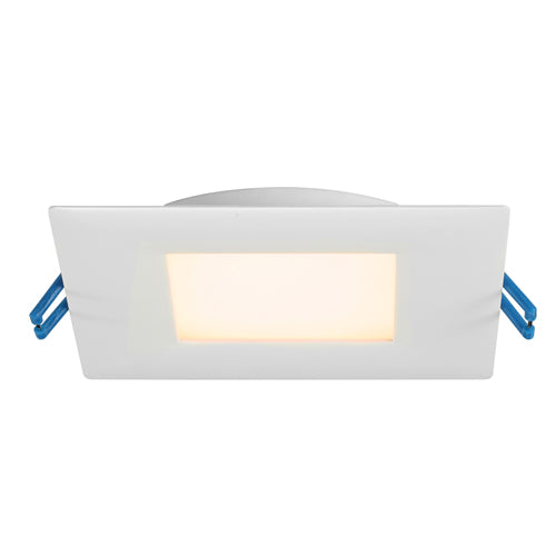 Lotus LL4S-30K-WH, 4" LED Square Super Thin White Recessed, 13.5W, 120VAC, 3000K Warm White, 850 Lumens, Dimmable