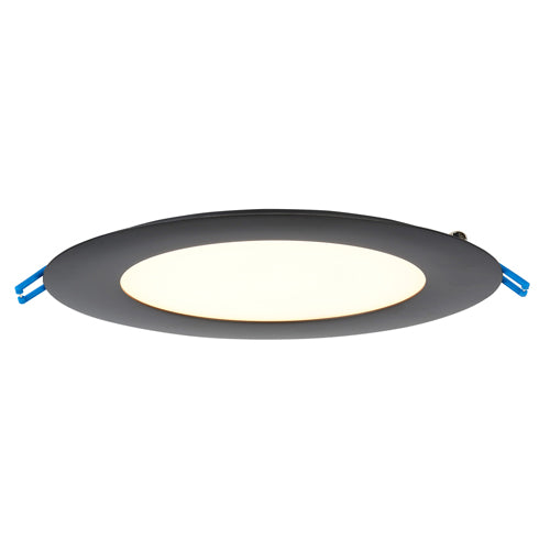 Lotus LL6R-50K-BK, 6" LED Round Ultimate Super Thin Black Recessed, 17W, 120VAC, 5000K Natural White, 1050 Lumens, Dimmable