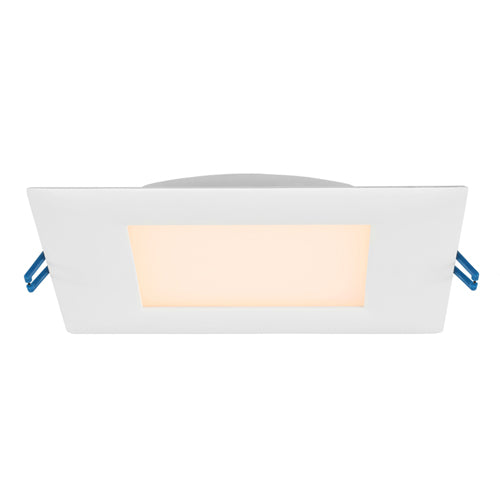 Lotus LL6S-40K-WH, 6" LED Square Super Thin White Recessed, 17W, 120VAC, 4000K Cool White, 1100 Lumens, Dimmable