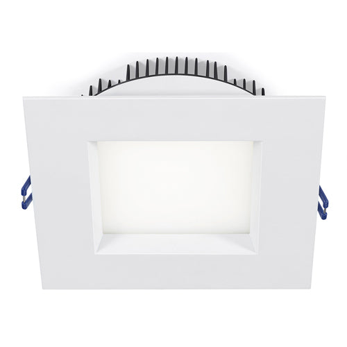 Lotus LL6SR-40K-WH, 6" LED Square White Regressed 2nd Gen Plenum, 18W, 120VAC, 4000K Cool White, 1250 Lumens, Dimmable