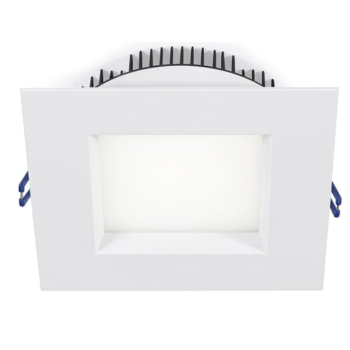 Lotus LL6SRG-41K-WH, 6" LED Square Regressed 1st Gen Plenum, 18W, 120VAC, 4100K Cool White, 1050 Lumens, Dimmable, White Trim Finish