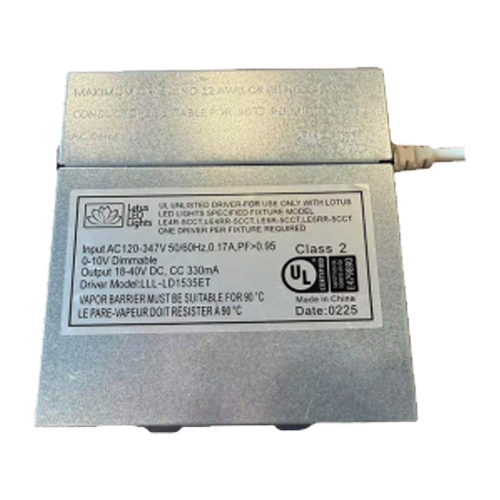 Lotus LLL-LD1535ET-FP, Full Price for 120-347V Driver 0-10V Dim for LE4R, LE4RR, LE6R & LE6RR