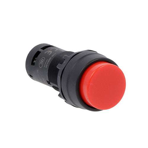 Lovato LMPB204T11, Monoblock Pushbutton Actuator, Spring Return, Extended, 1NO+1NC Screw Terminals