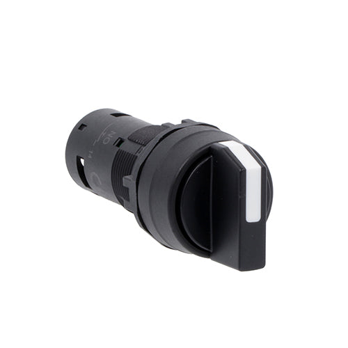 Lovato LMPS120T20, Monoblock Selector Switch Actuator Lever, Short, 2 Positions (0-1), 2NO Screw Terminals