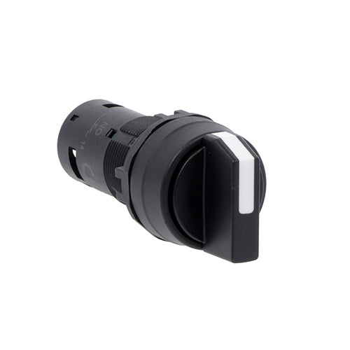 Lovato LMPS131T20, Monoblock Selector Switch Actuator Lever, Short, 3 Positions (1>0<2), 2NO Screw Terminals