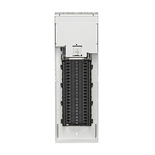Leviton LP420-BDC, Indoor Load Center with 200A Main Circuit Breaker Factory Installed, 42 Spaces, NEMA 1 Rated, Includes Enclosure and Door, Designed for Use in Canada