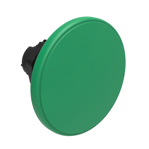 Lovato LPCB6163, Mushroom Head Pushbutton Actuator, Ø22mm Platinum Series Chromed Plastic, Spring Return, Ø60mm Head Diameter, Green