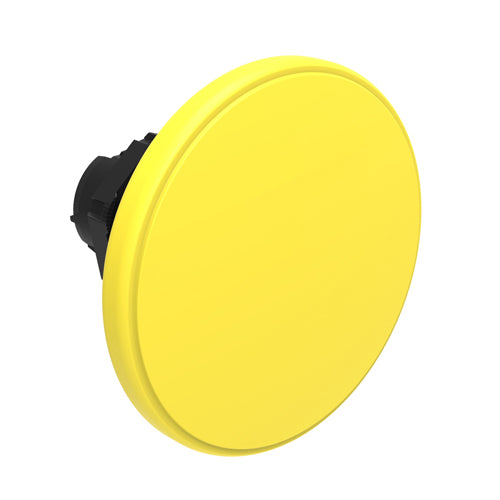 Lovato LPCB6165, Mushroom Head Pushbutton Actuator, Ø22mm Platinum Series Chromed Plastic, Spring Return, Ø60mm Head Diameter, Yellow