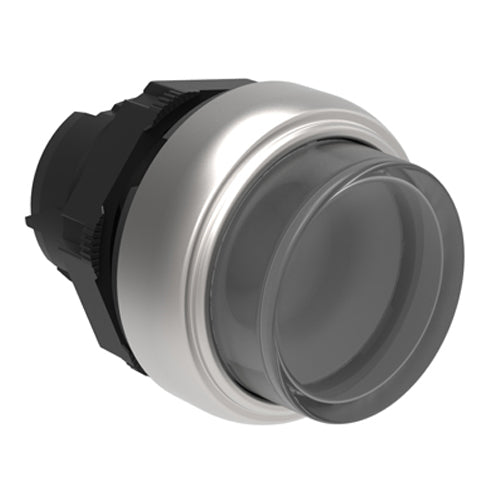 Lovato LPCBL207, Illuminated Button Actuator, Spring Return, Ø22mm Platinum Series Chromed Plastic, Extended, Transparent