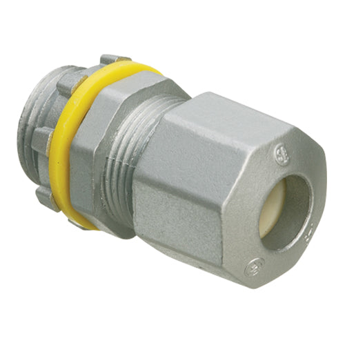 Arlington LPCG50Z, 1/2" Zinc Die-Cast Low Profile Strain Relief Cord Connector, 0.200" - 0.485" Cord Range