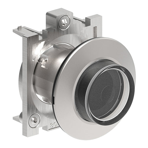 Lovato LPFBL207, Illuminated Button Actuator, Spring Return, Ø30mm Platinum Series Flat Metal, Extended, Transparent