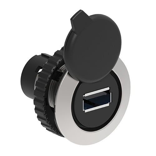 Lovato LPFD03, USB 3.0 Communication Interface for Ø30mm Platinum Flat Metal Series, A/B Female Type Connection