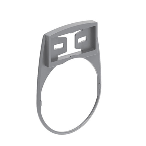 Lovato LPFXAU100G, Grey Label Holder for Blank or Engraved Plastic LPXAU109 and LPXAU203 Labels, For Ø30mm Flat Metal Actuators, 5 Packs