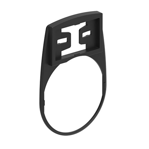 Lovato LPFXAU105, Black Label Holder for Blank or Engraved Plastic LPXAU108 Labels, For Ø30mm Flat Metal Actuators, 2 Packs