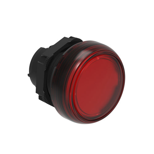 Lovato LPL4, Pilot Light Head without Mounting Adapter, Ø22mm Platinum Series Chromed Plastic, Red