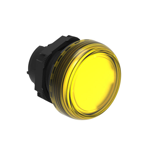 Lovato LPL5, Pilot Light Head without Mounting Adapter, Ø22mm Platinum Series Chromed Plastic, Yellow