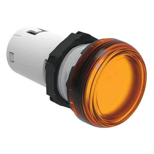 Lovato LPMLP1, Led Integrated Monoblock Pilot Light, Steady Light, Ø22mm Platinum Series Chromed Plastic, 380...415VAC, Orange