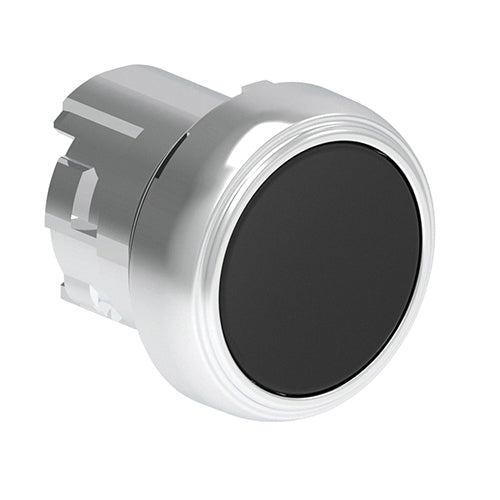 Lovato LPSB102, Pushbutton Actuator, Spring Return Ø22mm Platinum Series Metal, Flush, Black