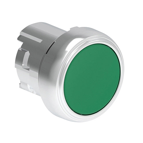 Lovato LPSB103, Pushbutton Actuator, Spring Return Ø22mm Platinum Series Metal, Flush, Green