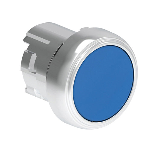 Lovato LPSB106, Pushbutton Actuator, Spring Return Ø22mm Platinum Series Metal, Flush, Blue