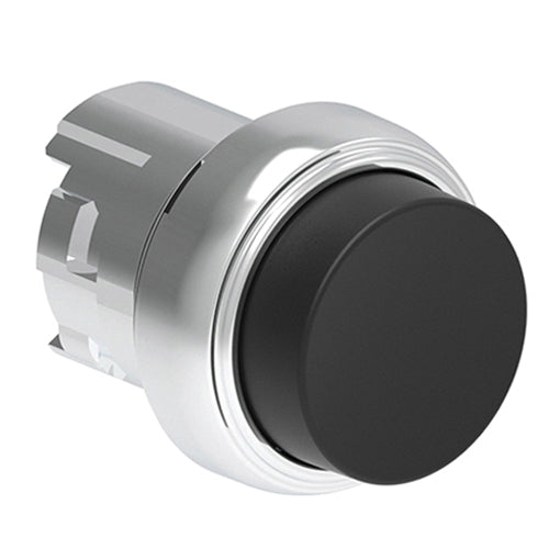 Lovato LPSQ202, Push-Push Button Actuator, Ø22mm Platinum Series Metal, Push ON-Push OFF, Extended, Black