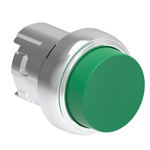 Lovato LPSQ203, Push-Push Button Actuator, Ø22mm Platinum Series Metal, Push ON-Push OFF, Extended, Green