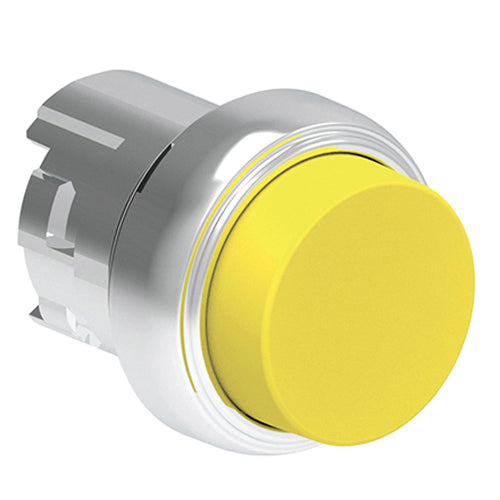Lovato LPSQ205, Push-Push Button Actuator, Ø22mm Platinum Series Metal, Push ON-Push OFF, Extended, Yellow