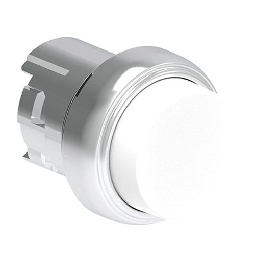 Lovato LPSQ208, Push-Push Button Actuator, Ø22mm Platinum Series Metal, Push ON-Push OFF, Extended, White