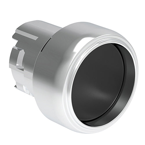 Lovato LPSB302, Pushbutton Actuator, Spring Return, Ø22mm Platinum Series Metal, Shrouded, Black
