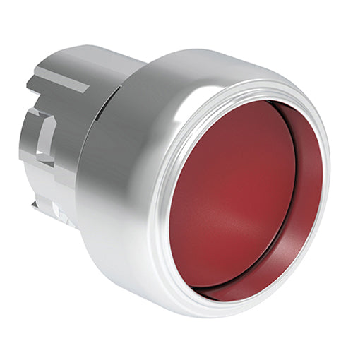 Lovato LPSB304, Pushbutton Actuator, Spring Return, Ø22mm Platinum Series Metal, Shrouded, Red