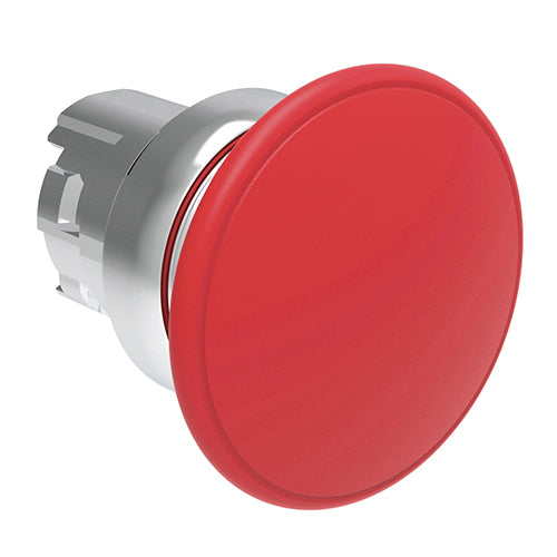Lovato LPSB6144, Mushroom Head Pushbutton Actuator, Ø22mm Platinum Series Metal, Spring Return, Ø40mm Head Diameter, Red