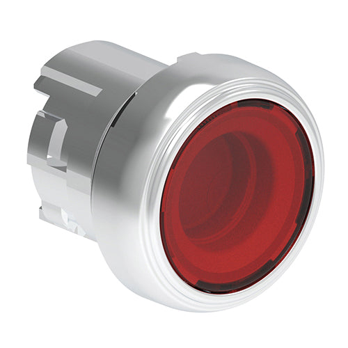 Lovato LPSQL104, Illuminated Push-Push Button Actuator, Ø22mm Platinum Series Metal, Push ON-Push OFF, Flush, Red